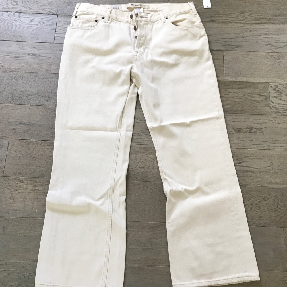 Gap 36x30 stone color boot fit (baggy) jeans.
